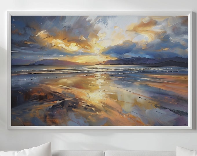 Wales Coast Painting -  Oil Painting - Print of the Pembrokeshire Coast - Extra Large Fine Art Giclee Prints