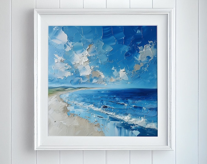 Oil Painting of Ireland, Donegal Landscape Print, Art Prints Donegal Ireland, Irish Landscape Prints, Abstract Oil Painting, Digital print