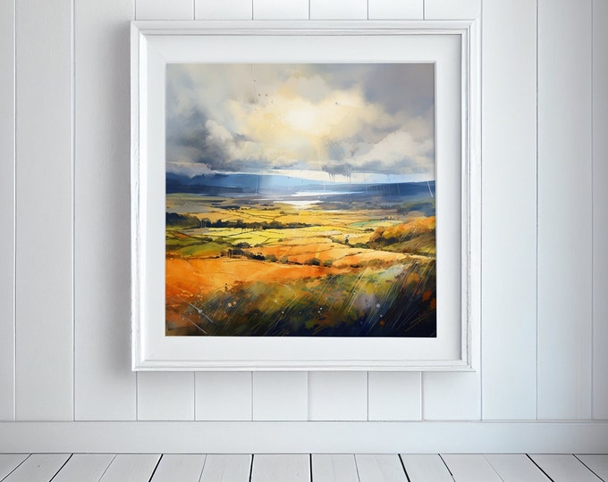 South Downs Countryside after a Storm - Print, Extra Large Prints.