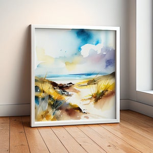Pembrokeshire Beach Abstract Landscape Seascape Print of the Welsh Coastline