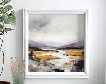 Scottish Landscape Painting of the Highlands of Scotland