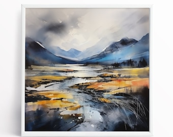 Scottish Highlands of Scotland - Landscape Painting of the Scottish Highlands