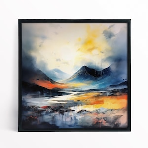 Scottish Landscape Painting of the Highlands of Scotland