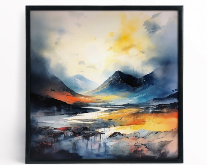 Scottish Landscape Painting of the Highlands of Scotland