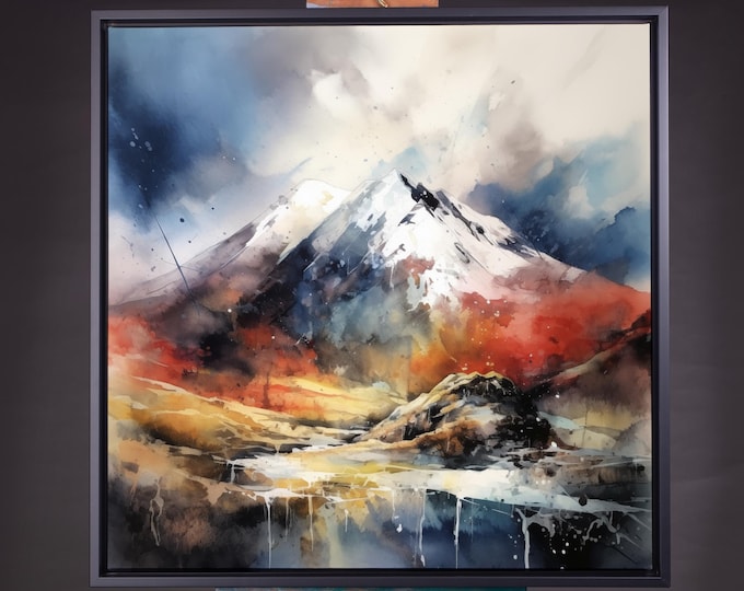 Ben Nevis Scotland Print: Abstract Landscape Wall Art