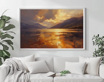 Ravenglass Lake District Print: Abstract Landscape Art