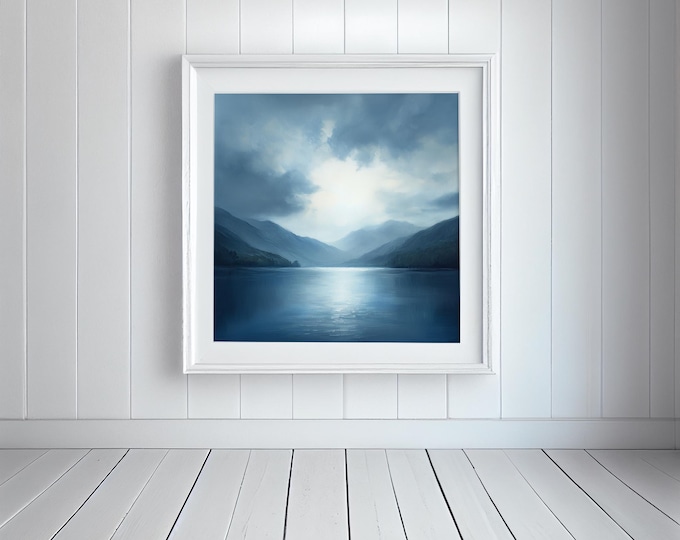 Derwent Water Painting: Lake District Landscape Art Print