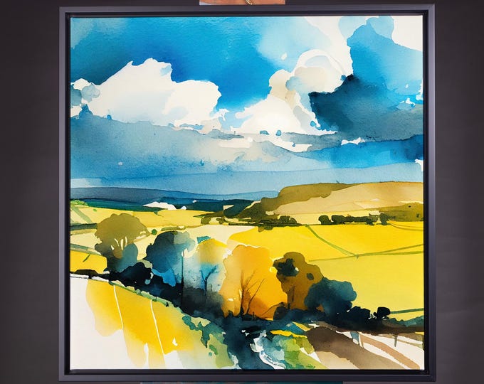 Cotswolds Landscape Prints and Canvases -  Large Wall Art Prints and Canvases, Large Cotswold Landscape Art