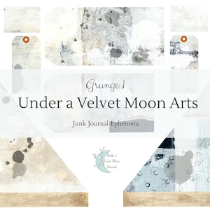 Instant Printable Grungy Junk Journal Scrapbook Ephemera - Digital Download Kit