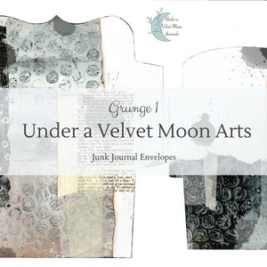 Printable Grungy Junk Journal Scrapbook Envelope Ephemera - Digital Download Kit