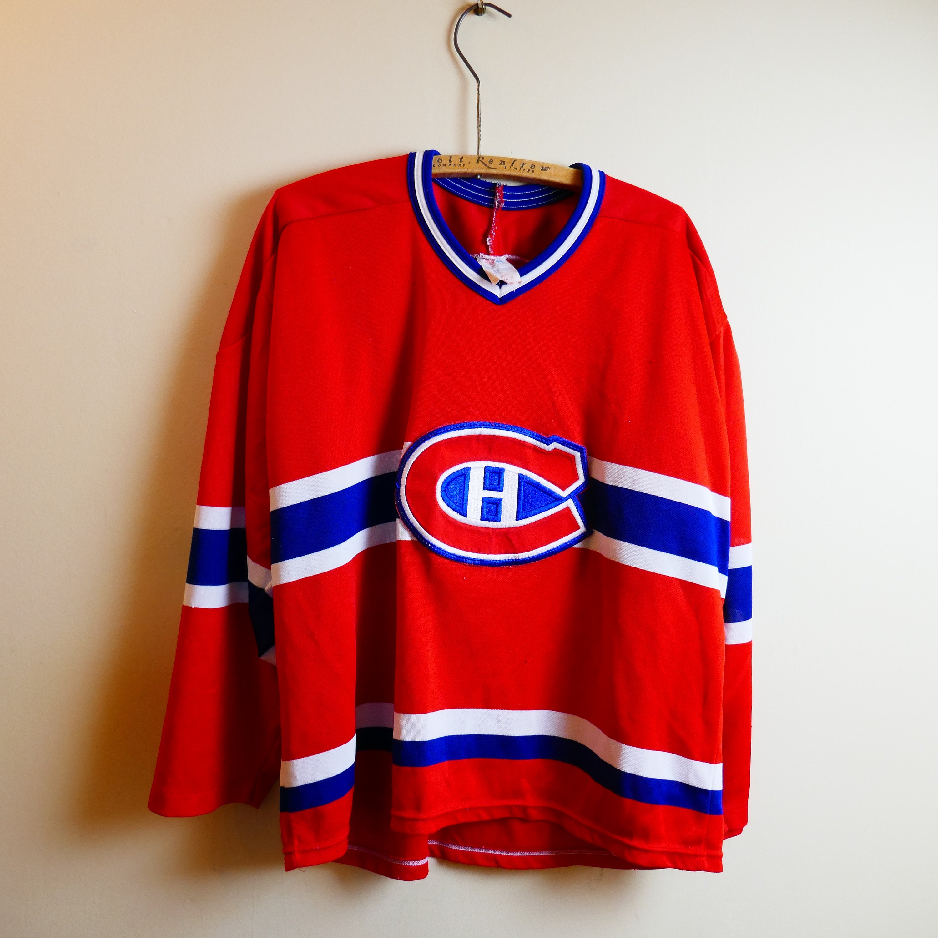 ThingsIBuyForYou Dave Manson Vintage Winnipeg CCM Hockey Jersey