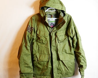 DryRide BURTON Army Green Snow Jacket Snowboard Ski Hooded Coat XL Size 18 US Kids