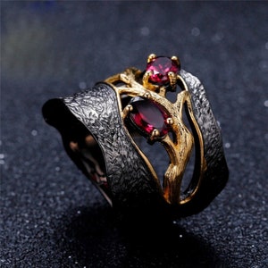 Natural Rahodolite Garnet Stone Ring Real Garnet Ring Original Mens Garnet  Ring