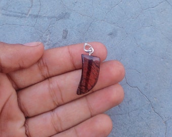 Tiger Eye Silver Pendant Necklace: Stone Jewelry