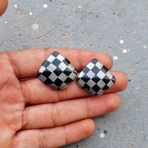 ônix preto, pirita dourada, ás, espadas, formato de carta de baralho, pedra cabochão, pedra preciosa calibrada, espadas xadrez, fabricação de joias, cabochão artesanal