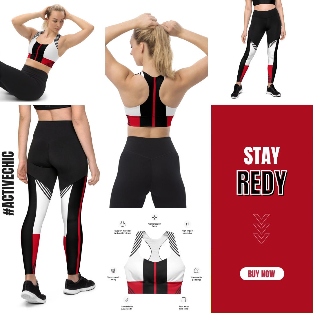 Eugenia Sportswear PDF sewing pattern and sewing tutorial including 4  length leggings and sports bra with racer back style