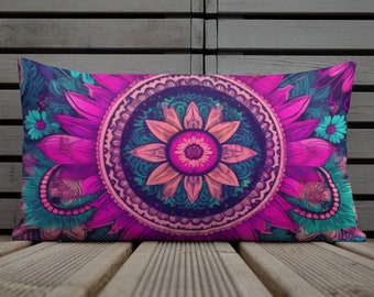 Bohemian Patchwork Premium Pillows - Vibrant Indian Patterns & Bold Sari Colors