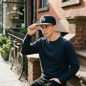 Snapback Hat | Black Red Gray Structured | SOL ID Streetwear