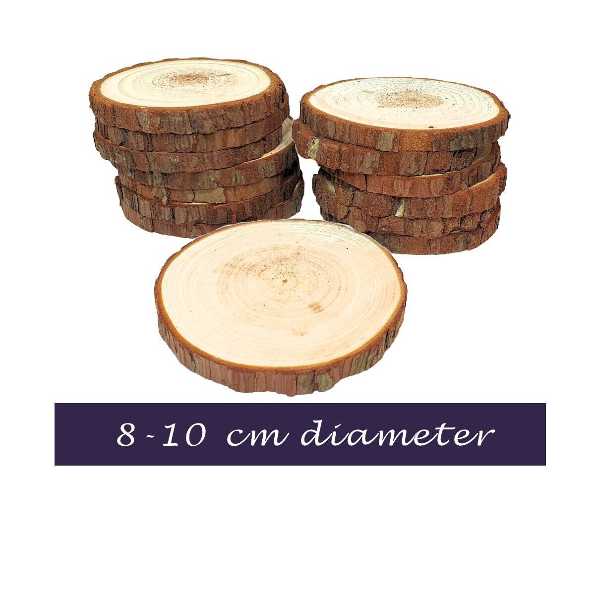 ORGANIC Red Cedar Wood Slices Live Edge Wood Rounds Wood Disc Assorted  Sizes Raw Wood Circles Rustic Decor Bulk Wood 