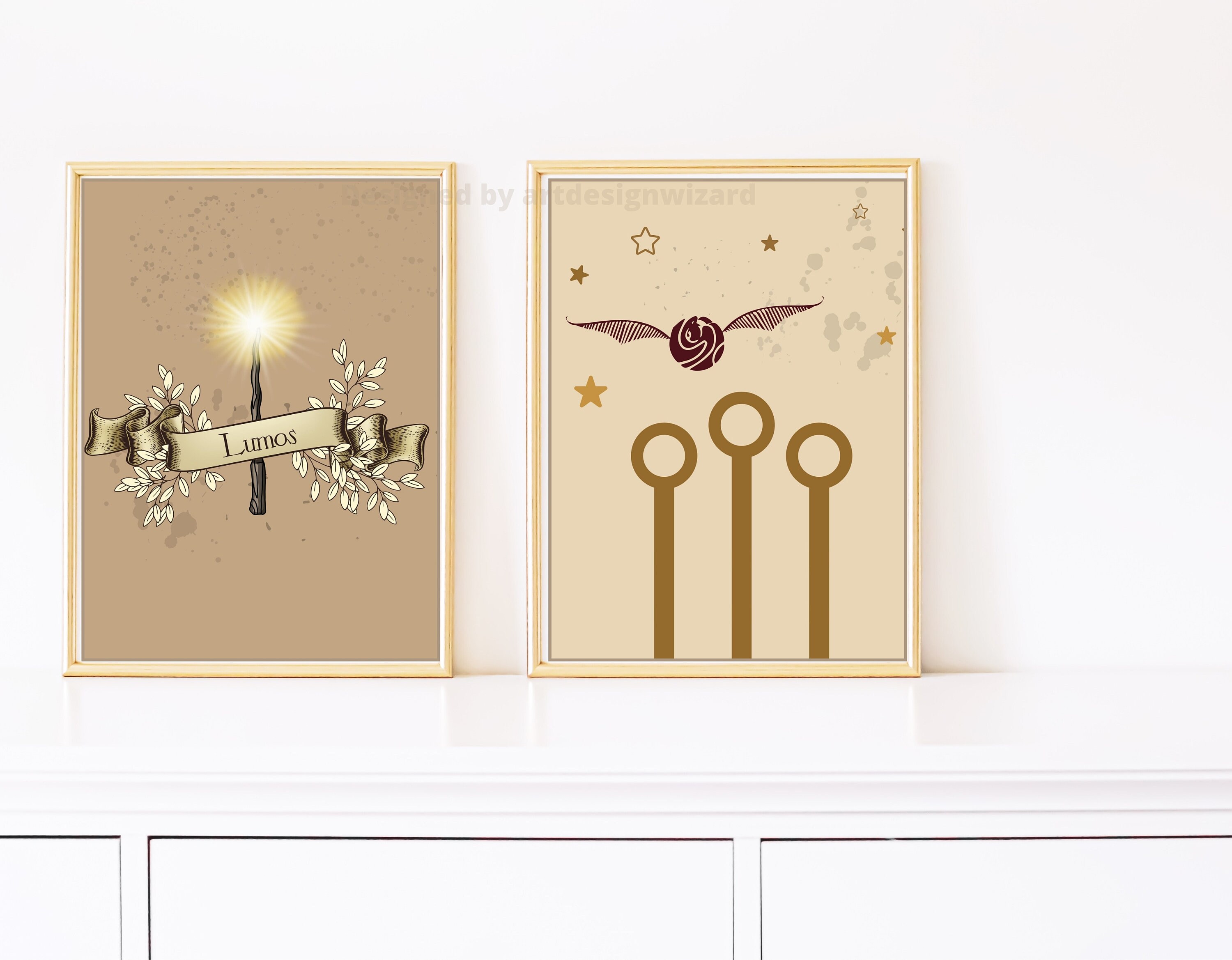 Magic Wizard Print, Wizard Poster, Wizarding Wall Room Decor Prints ...