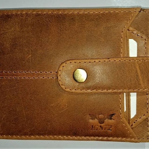 Cartera de cuero genuino RFID para hombre - Regalos para él - Regalo de aniversario - Cartera personalizada - Regalo de San Valentín - Cuero personalizado -