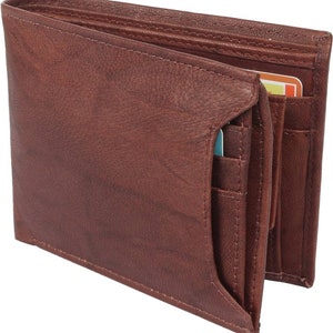 Hintz Men's RFID Genuine Leather Wallet - Gifts For Him - Anniversary Gift - Custom Wallet - valentine's day Gift - Custom Leather -