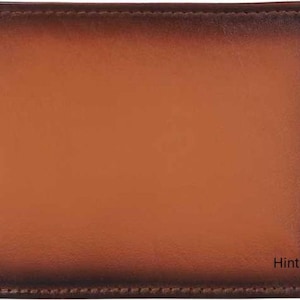 Cartera de cuero genuino RFID para hombre - Regalos para él - Regalo de aniversario - Cartera personalizada - Regalo de San Valentín - Cartera para hombre