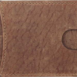 HINTZ Herren Braun Echtleder Brieftasche Zweifach Falten -Leder Minimalist Brieftasche Groomsmen Geschenke für Männer Leder, Brieftasche Herren Leder Brieftasche