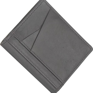 Cartera de cuero con tarjetero HINTZ: minimalista, regalo de aniversario para él, esposo, novio, padre, papá, billetera inteligente.