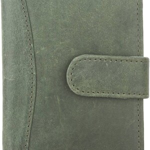Porte-cartes RFID pour homme en cuir véritable - Cadeaux pour lui - Cadeau d'anniversaire - Cadeau pour la Saint-Valentin - Cuir personnalisé -