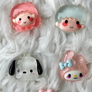 21mm Kids Cartoon Girl Boy Bunny Dog Melody Shank Sewing Button DIY Cute Crochet Clothing Accessories Project Sewing and Kids Craft Supply