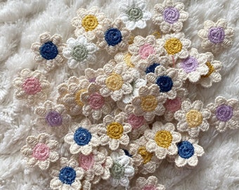2CM borduurwerk schattige gemengde mini-bloemen naaipatches, kleurrijke minimalistische kledingaccessoires, ambachtelijke levering, naaibenodigdheden, doe-het-zelf-project
