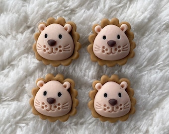 19mm Kids Baby Cute Kawaii Lion Jacket Shank Sewing Buttons Crochet Children Animal Clothing Accessories Sewing Supply Kids Craft Supply