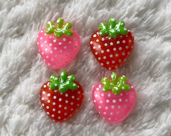 18mm Kids Baby Cute Pink Red Strawberry Shank Sewing Buttons, Unique Blouse Jacket Clothing Accessories Deco, Sewing Supply, Craft Supply