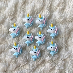 Botones de costura de vástago de mini unicornio adorables para bebés de 13 mm, accesorios de ropa de dibujos animados para niños, suministros de costura y artesanía para niños, proyecto de bricolaje