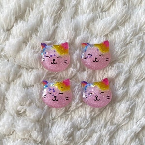17 mm Kinder Baby niedlichen Shinny Regenbogen Katze Tier Schaft Nähen Knopf DIY häkeln Kinder Jacke Kleidung Projekt Nähen und Kinder Handwerk Versorgung