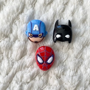Botones de costura con vástago para chaqueta de superhéroes para niños de 17 a 20 mm, accesorios de ropa para niños, suministros de costura y manualidades para niños, proyecto de bricolaje decorativo