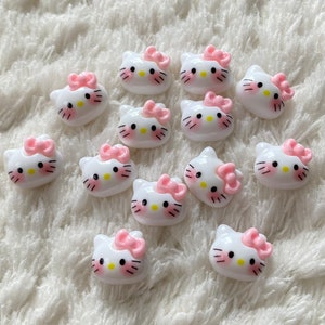 13 mm Kinder Baby Cartoon niedlichen Mini Katzenkopf mit rosa Bogen Schaft Nähen Knopf DIY häkeln Tier Kleidung Projekt Nähen und Kinder Handwerk Versorgung