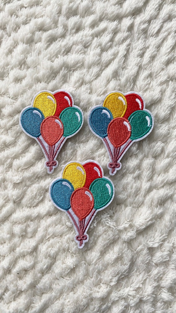 7CM Kids Baby Iron On Colorful Balloon Jacket Patches, Children Cute Decoration Clothing Accessories, Kids Craft Supply, Sewing Supply, DIY