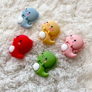 Botones de costura con forma de dinosaurio de 22 mm, bonitos y kawaii para niños, con dibujos de bebés, para proyectos de costura y manualidades para niños