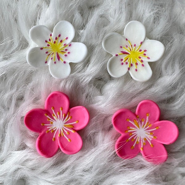 22mm Damen Beautiful White Pink Floral Shank Sewing Buttons, Children Unique Blouse Jacket Clothing Accessories, Sewing Supply, Craft Supply