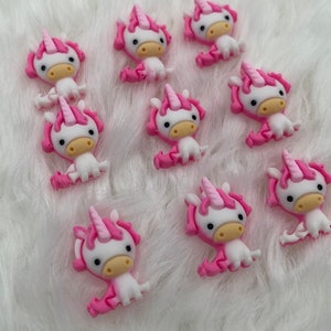 Resin 21mm Cute Kawaii Pink Unicorn Shank Sewing Buttons, Kids Baby Unicorn Clothing Buttons, DIY Clothing Accessories Supply, Scrapbooking