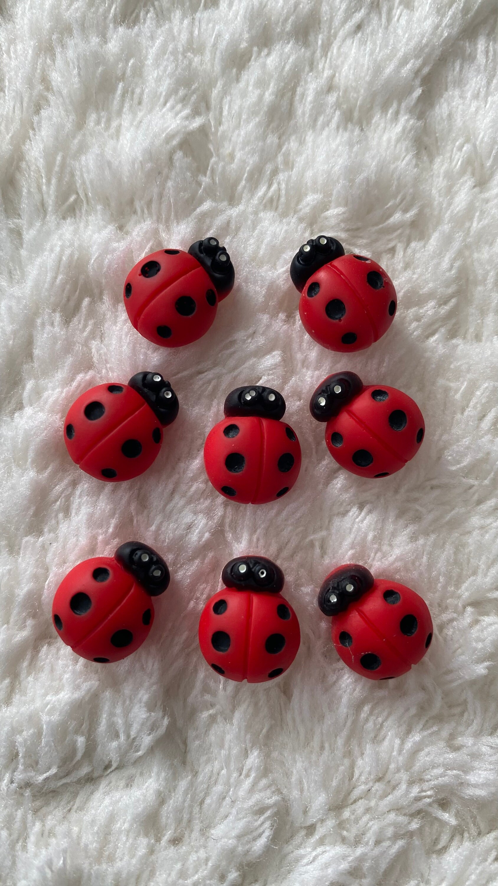 Sewing Button Insect 15mm Kids Baby Cute Minimalist Red Beetle Bug Animal Shank Sewing ...