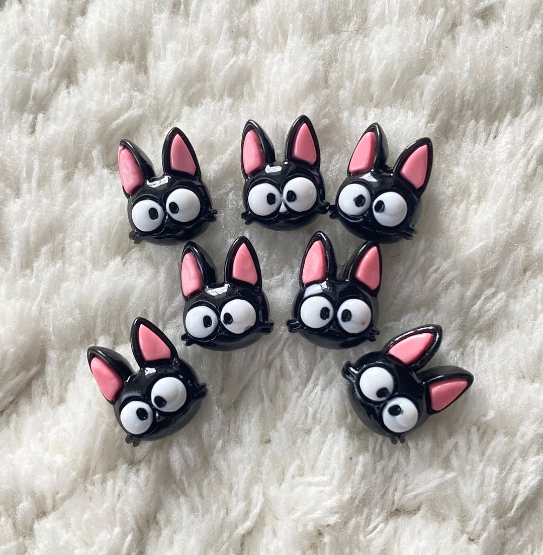 16mm Kids Baby Resin Lovely Cartoon Black Kitten Shank Sewing Buttons ...