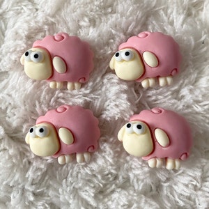 22 mm Kinder Baby Harz Sweet Pink Schaf Schaft Nähen Knöpfe, Kinder Tier Kleidung Knöpfe, Kleidung Zubehör, DIY Nähzubehör