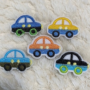 2 CM 子供用 赤ちゃん用 刺繍 かわいい アイロン接着 カラフル ミニカー 洋服 パッチ 裁縫用品 洋服 帽子 パッチ DIY プロジェクト