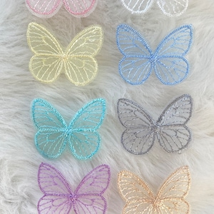 Toppa da cucire con farfalla ricamata da donna, toppa per bellissimi vestiti per bambini, accessori fai-da-te e scrapbooking