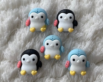 15mm Kids Baby Cute Colorful Penguin Shank Sewing Buttons DIY Crochet Children Animal Kawaii Clothing Project Sewing and Kids Craft Supply