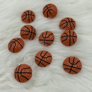 Kids Baby Resin Kawaii 15mm Basketball Shank Sewing Buttons, Brown Ball Sport Clothing Buttons, DIY Clothing Projects, Sewing Supply