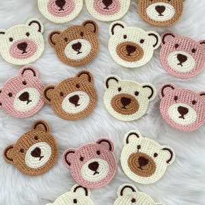 Kinderen cartoon beer borduurwerk kleding opnaaide patch, baby doe-het-zelf hoofddeksels accessoires